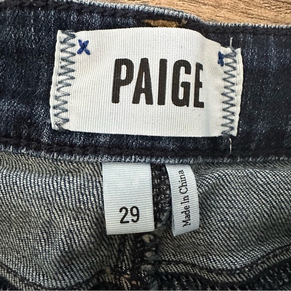 PAIGE Indigo Denim Bobby Cutoff Short - Picture 3 of 7